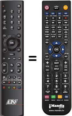 Replacement remote control WHV14743W