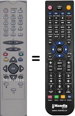 Replacement remote control WHV15741W