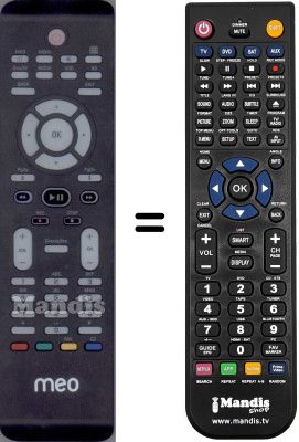 Replacement remote control WHV15094W