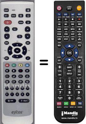 Replacement remote control WHV3393W