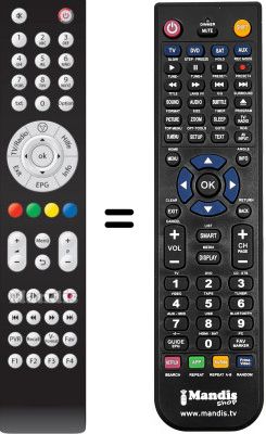Replacement remote control WHV12494W