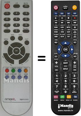 Replacement remote control RIMAX WHV3131W