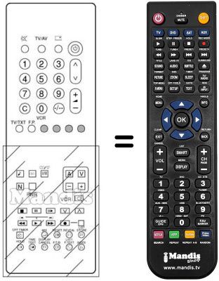 Replacement remote control Pioneer SEC2289