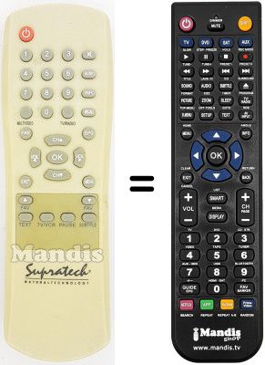 Replacement remote control Supratech WHV3064W