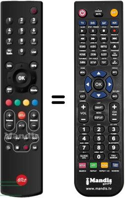 Replacement remote control WHV14755W