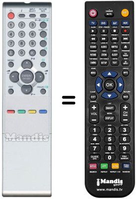Replacement remote control Orion HVS54731