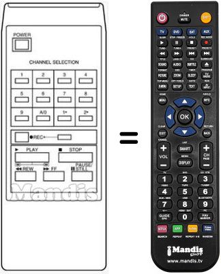 Replacement remote control HVS52670