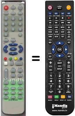 Replacement remote control HVS54868