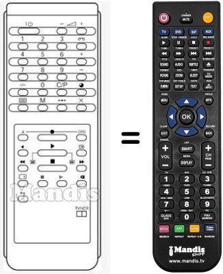 Replacement remote control HVS52648