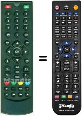 Replacement remote control HVS53448