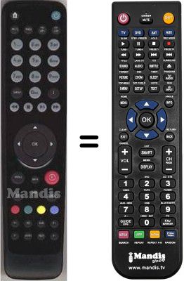 Replacement remote control HVS53389