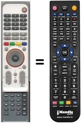 Replacement remote control HVS53553