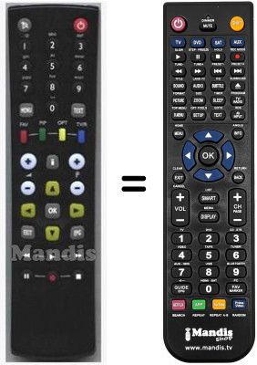 Replacement remote control Benq HVS53496