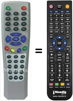 Replacement remote control HVS53417