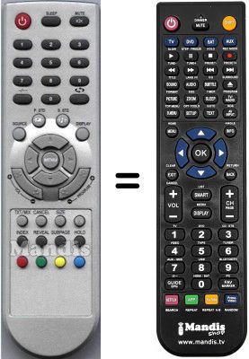Replacement remote control HVS54920