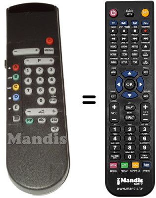 Replacement remote control Philips HVS54667