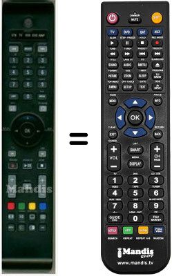 Replacement remote control HVS53250