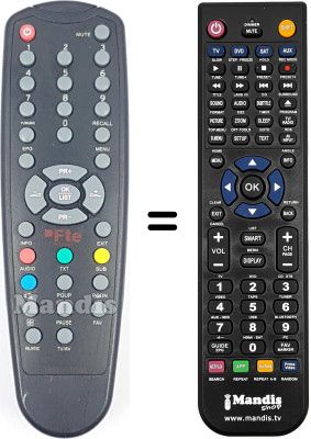 Replacement remote control HVS53261