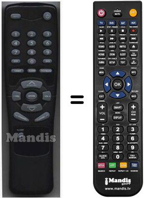 Replacement remote control HVS53328