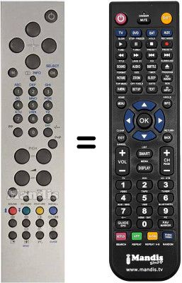 Replacement remote control Goodmans HVS55085