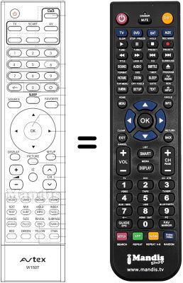 Replacement remote control HVS57403