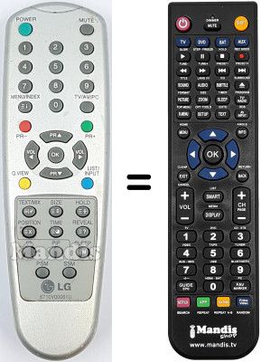 Replacement remote control LG SEC15716