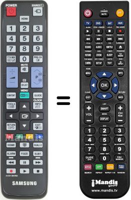 Replacement remote control Samsung WHV12636
