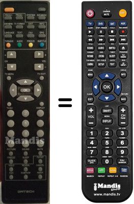 Replacement remote control TC09XGIT-7