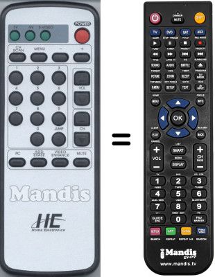 Replacement remote control WHV15232