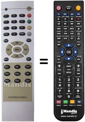 Replacement remote control Techwood SEC15308