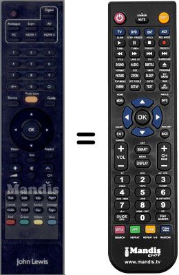 Replacement remote control WHV14353