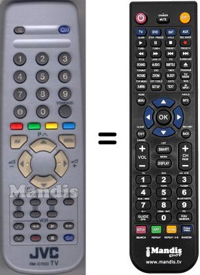 Replacement remote control JVC WHV3209