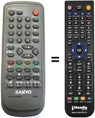 Replacement remote control Sanyo SEC2242