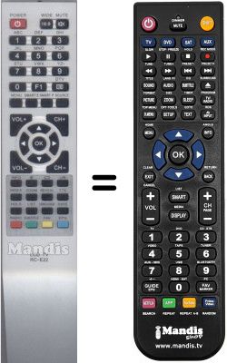 Replacement remote control WHV14711