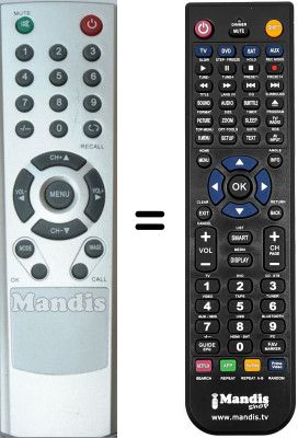 Replacement remote control WHV14495