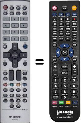 Replacement remote control Mirai SEC15054
