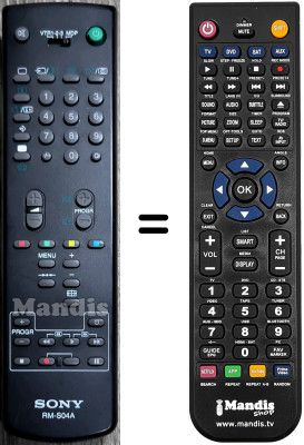 Replacement remote control Sony WHV15729