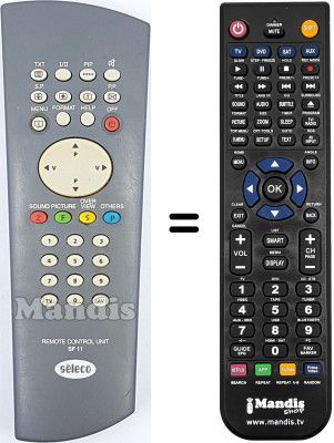 Replacement remote control WHV5072