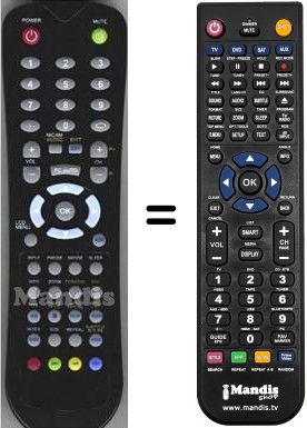 Replacement remote control WHV14528