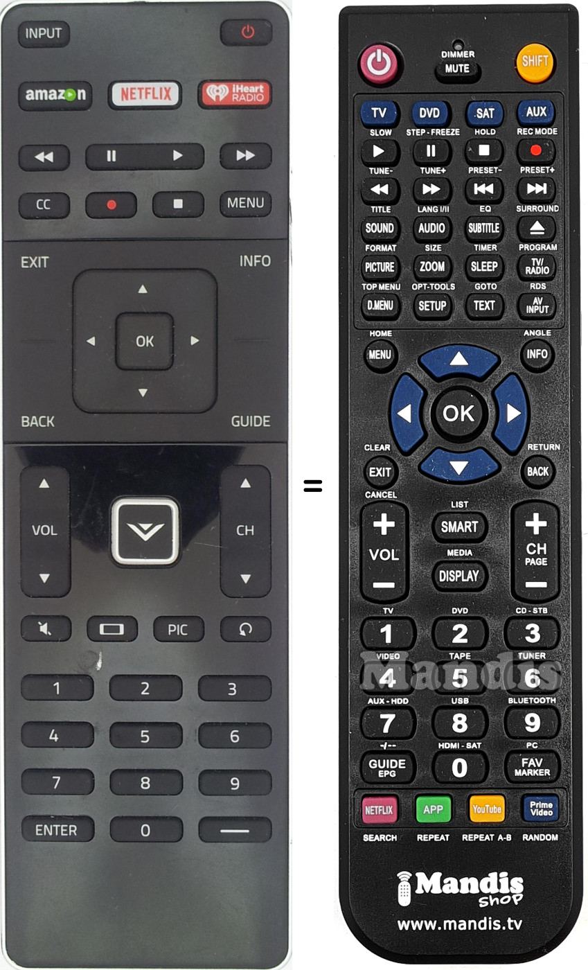 Replacement remote control XRT500